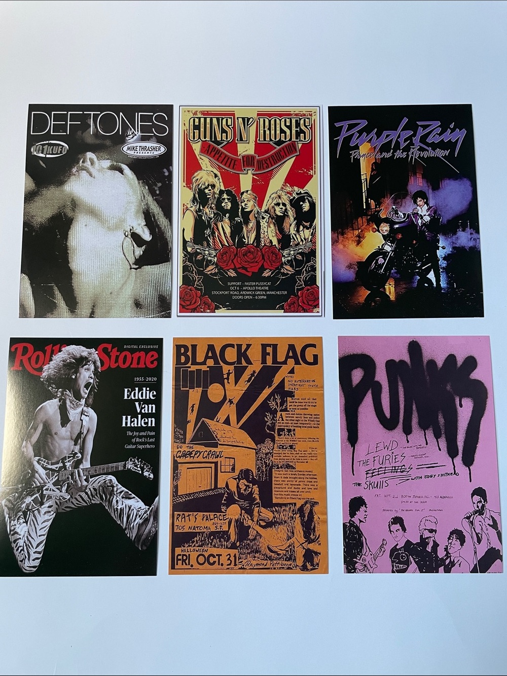 NIB Set of 60 Vintage Punk Rock Art Prints for music enthusiasts. - Picture 9 of 11